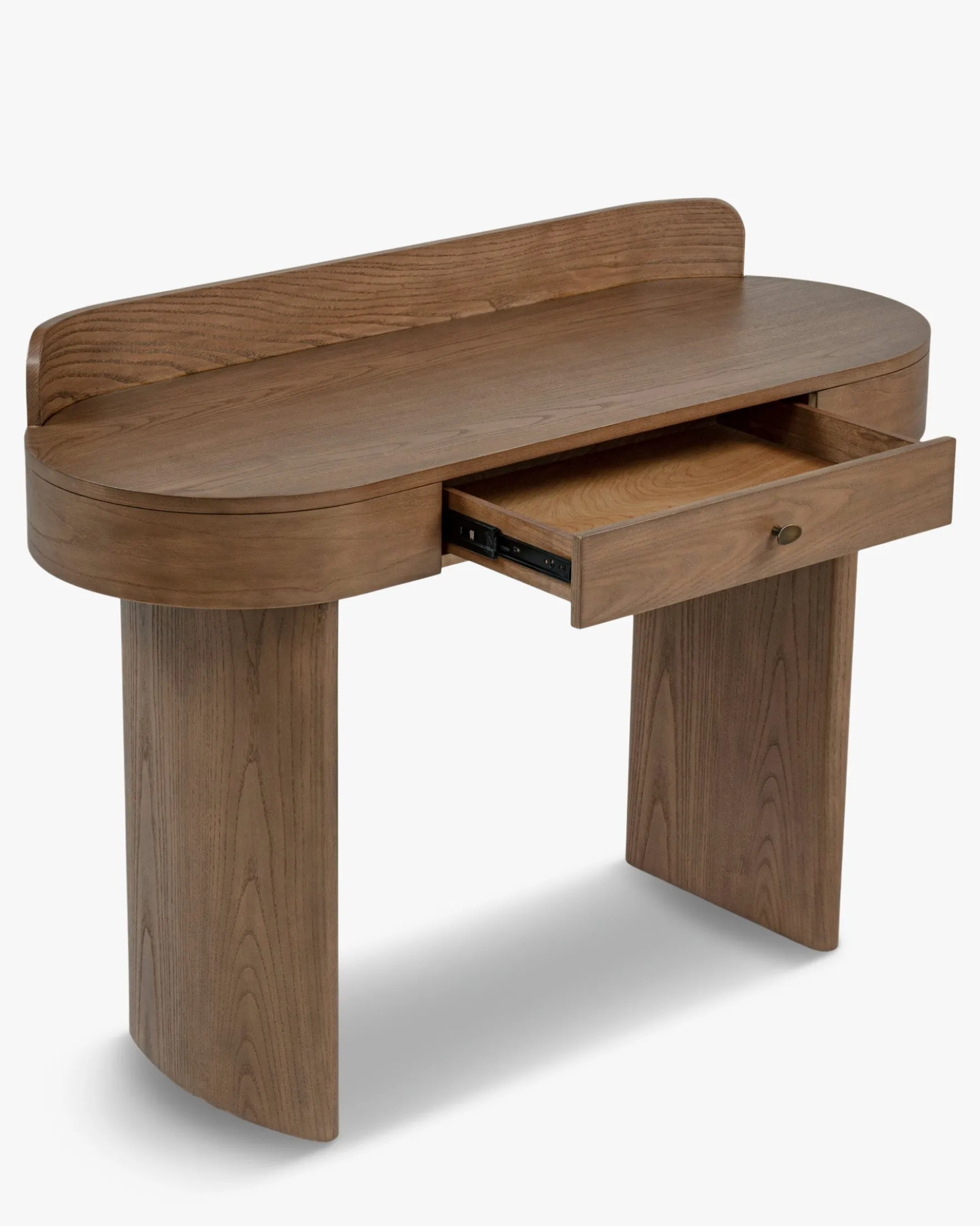 Bureau ou Coiffeuse, Bois teinte noyer veiné, L120 Lina