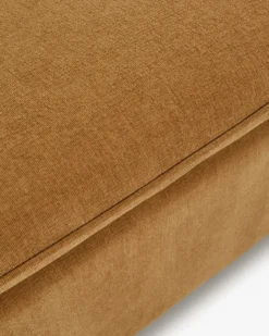 Canapé angle double modulable, Marron sienne déperlant Pulp