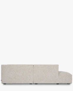 Canapé d'angle droit, Tweed beige moucheté, L260 Auster