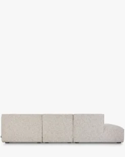 Canapé d'angle droit, Tweed beige moucheté, L300 Auster