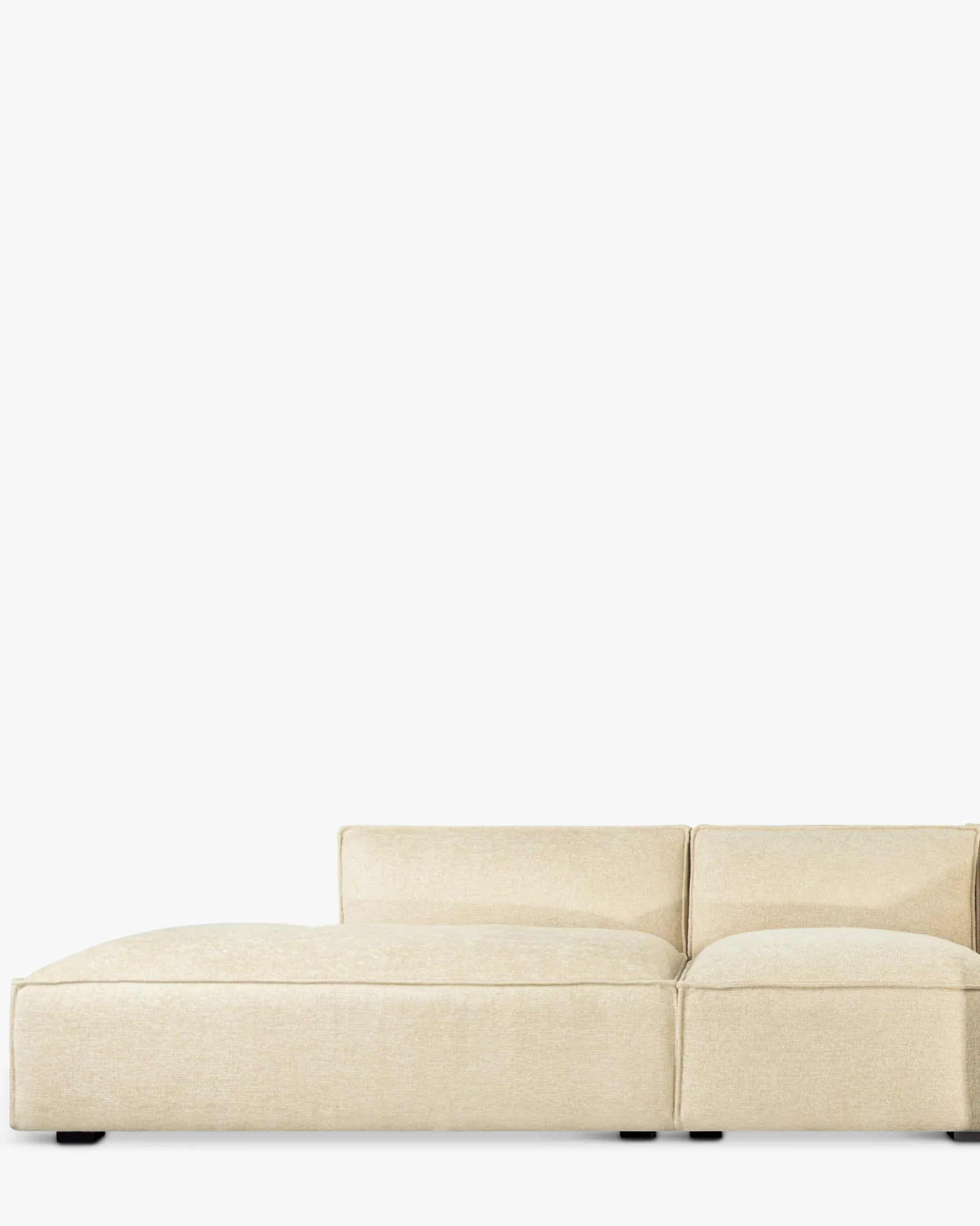 Canapé d'angle droit, Tweed sable, L300 Auster