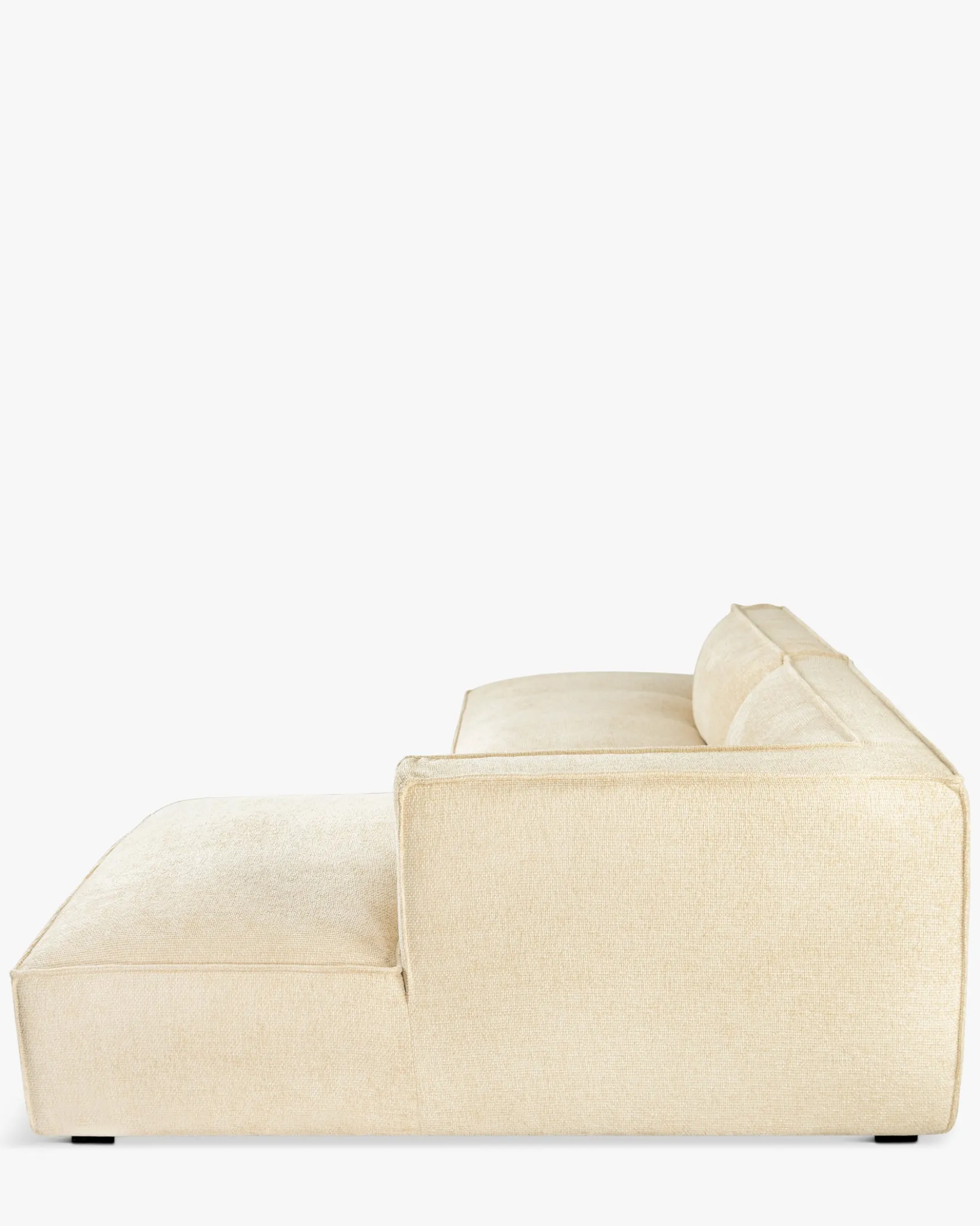 Canapé d'angle droit, Tweed sable, L260 Auster