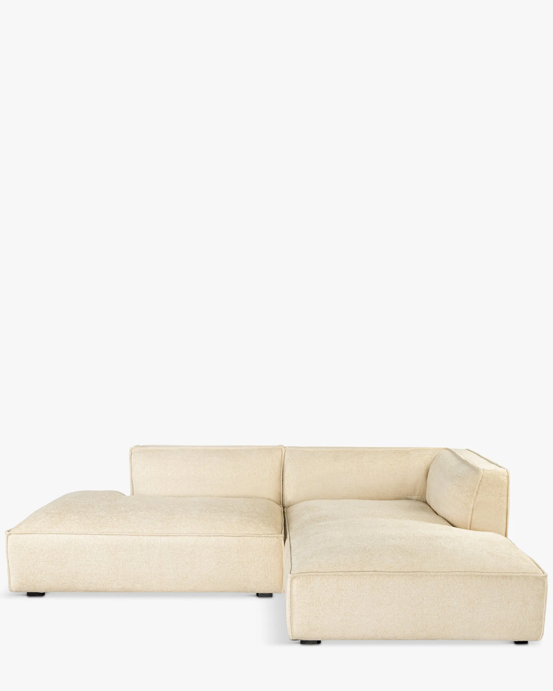 Canapé d'angle droit, Tweed sable, L260 Auster