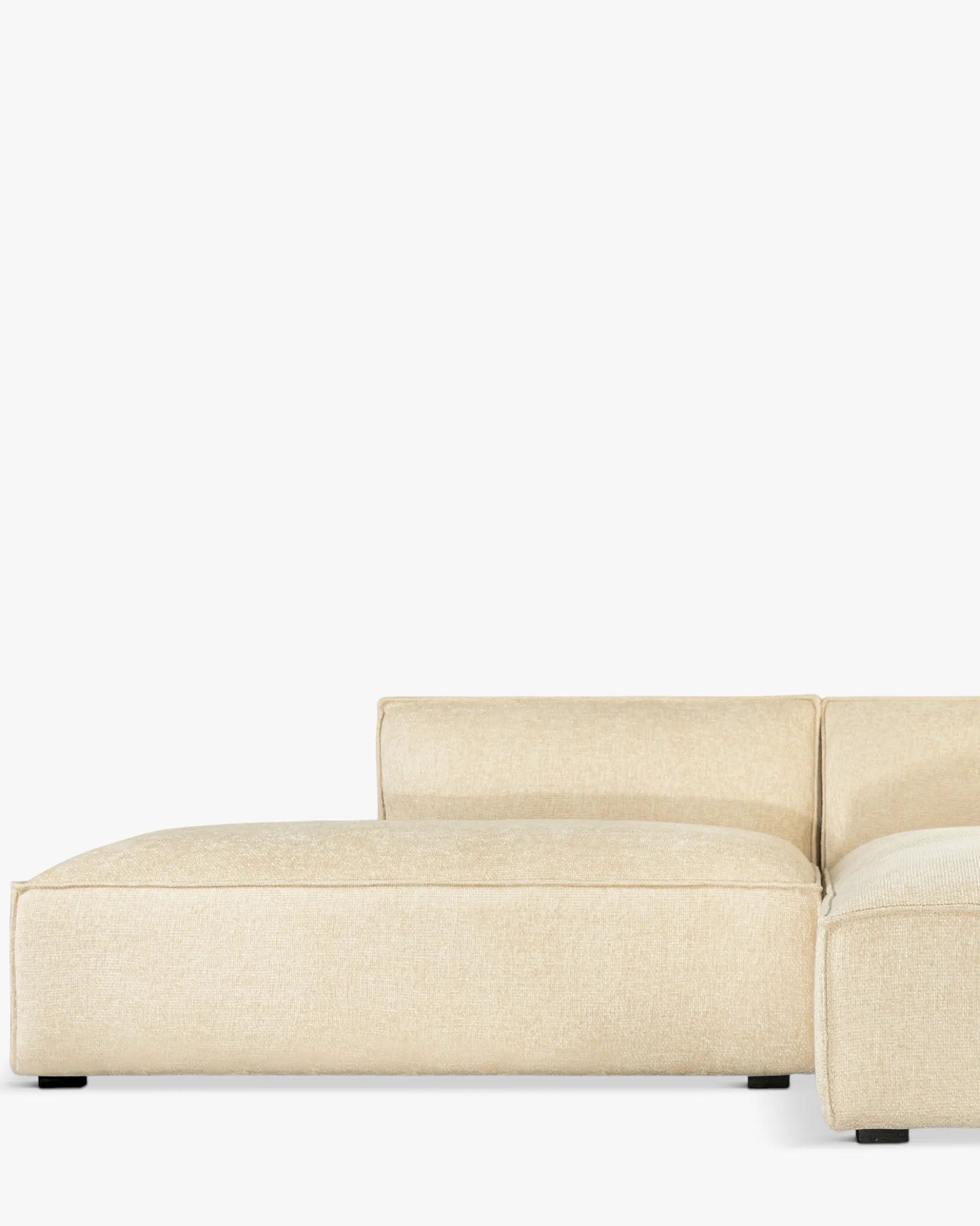 Canapé d'angle droit, Tweed sable, L260 Auster
