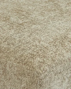 Canapé d'angle droit, Tweed taupe & métal noir, L286 Ethan