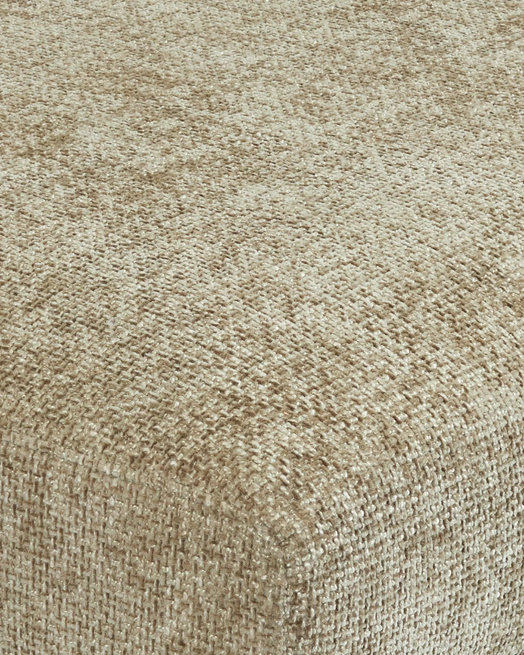 Canapé d'angle droit, Tweed taupe & métal noir, L286 Ethan