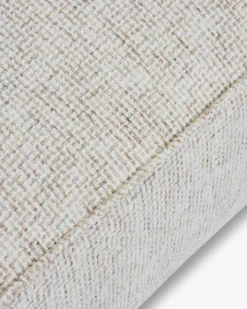 Canapé d'angle gauche, Tweed beige moucheté, L260 Auster