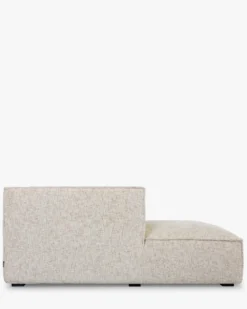 Canapé d'angle gauche, Tweed beige moucheté, L300 Auster