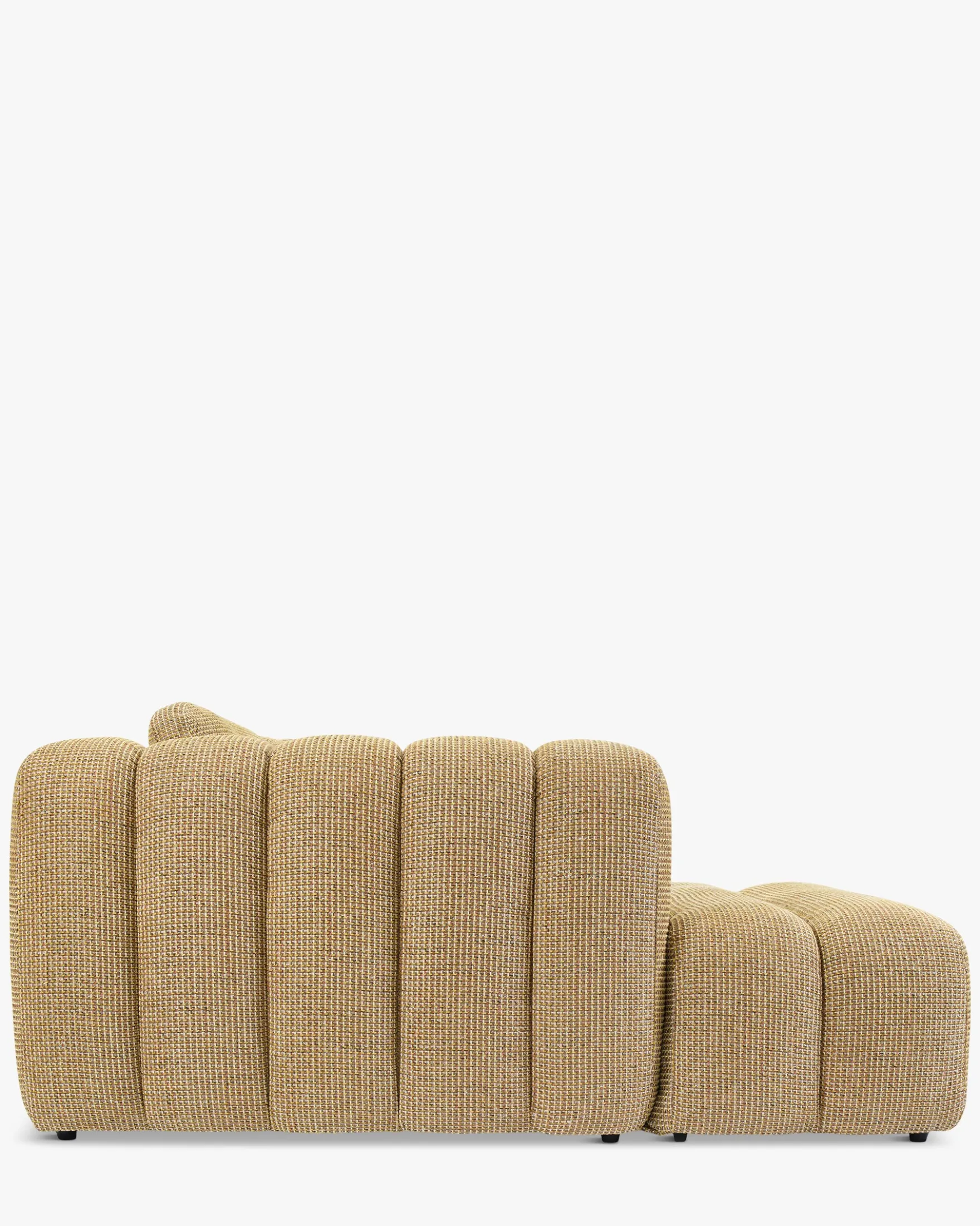 Canapé d'angle gauche, Tweed jaune miami, L307 Birdy