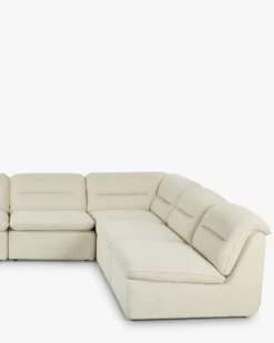Canapé d'angle modulable, Beige sahara Pulp