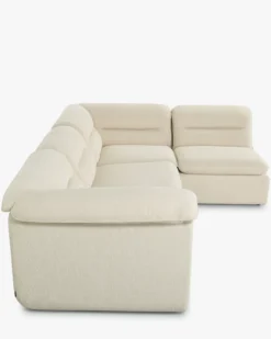 Canapé d'angle modulable, Beige sahara Pulp