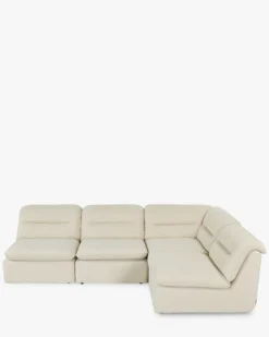 Canapé d'angle modulable, Beige sahara Pulp