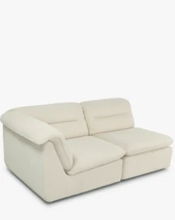 Canapé d'angle modulable, Beige sahara Pulp