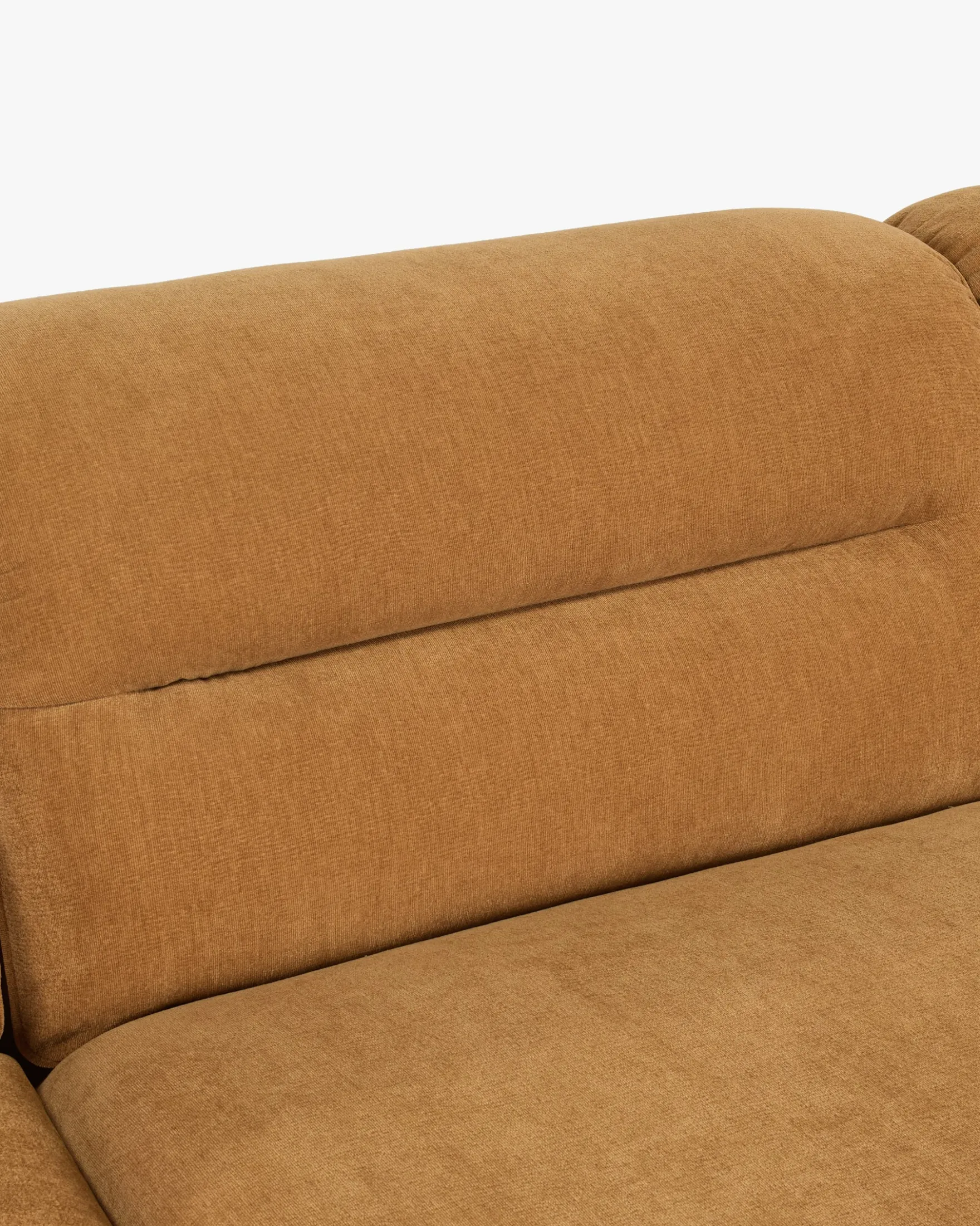 Canapé d'angle modulable, Marron sienne déperlant Pulp