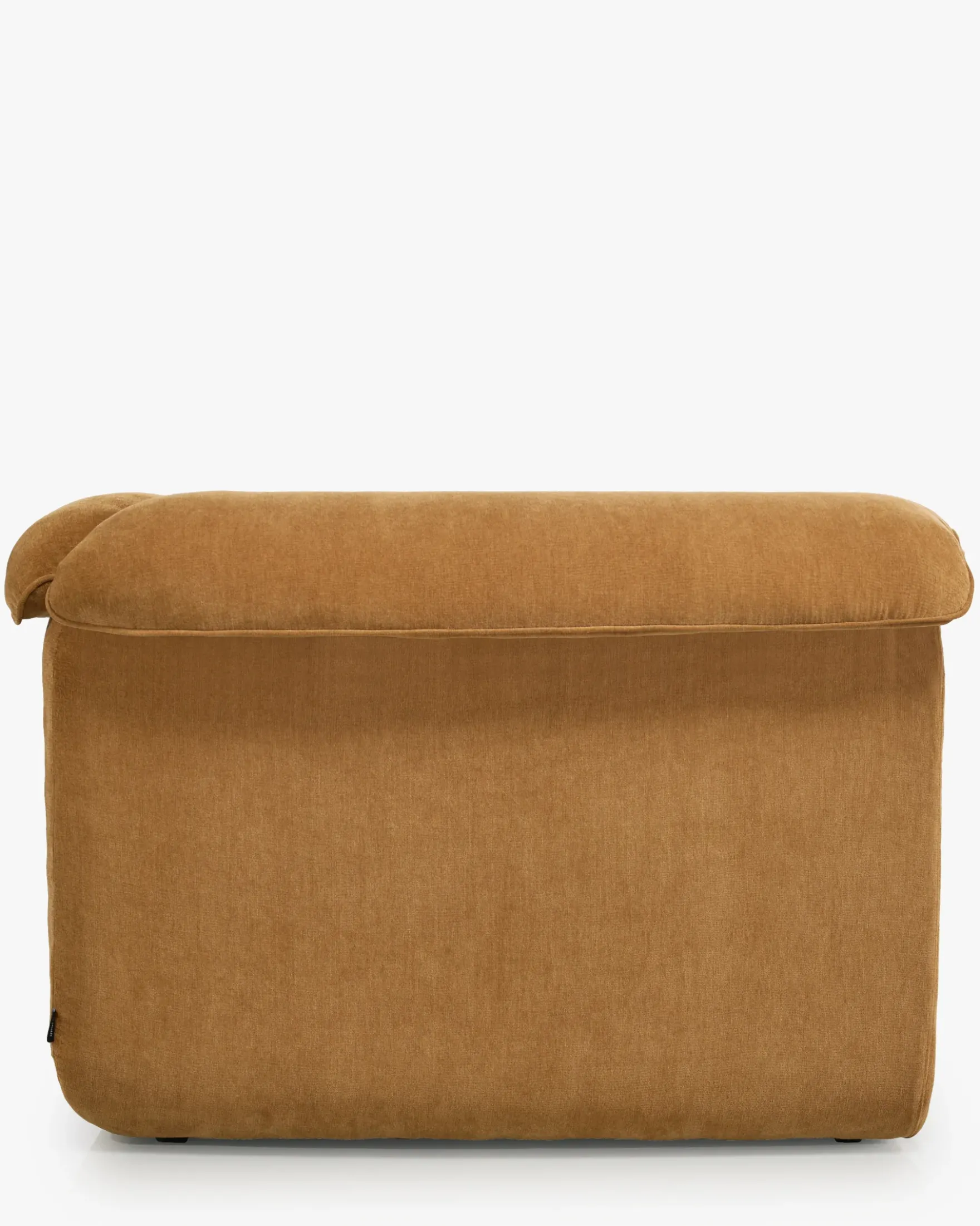 Canapé d'angle modulable, Marron sienne déperlant Pulp