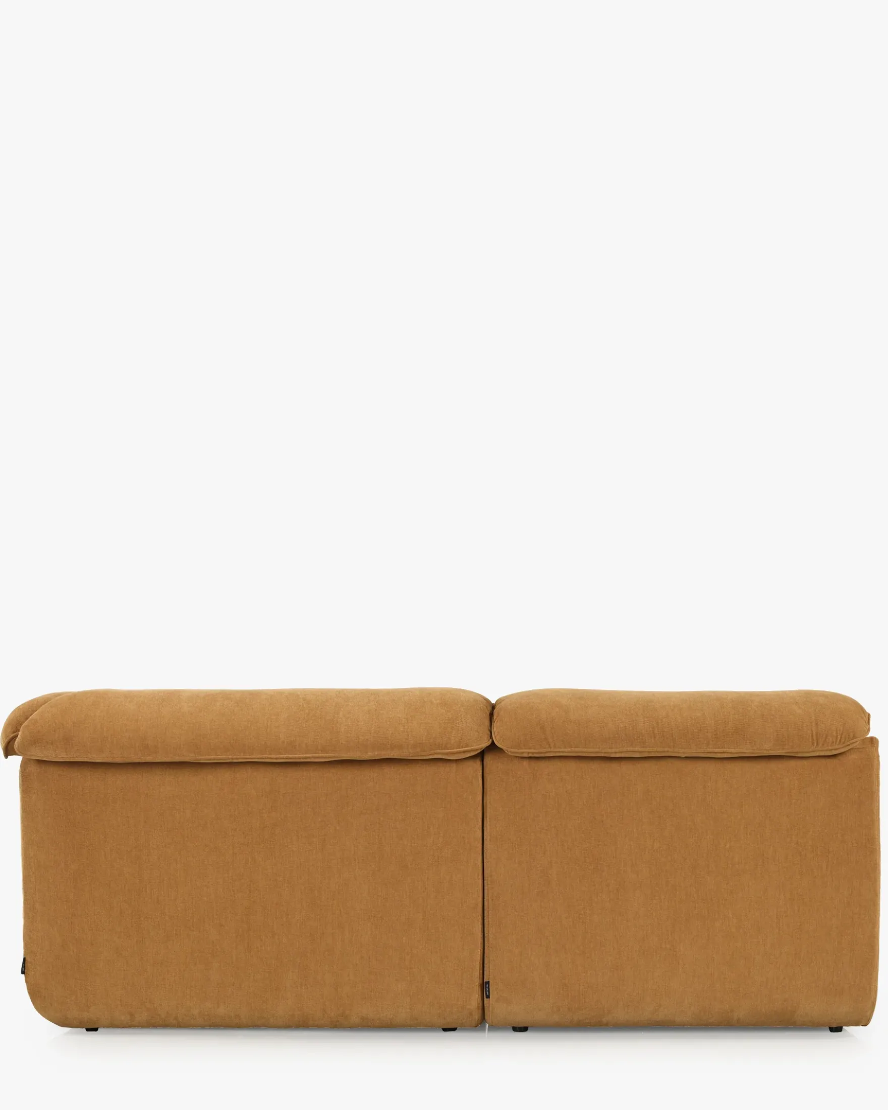 Canapé d'angle modulable, Marron sienne déperlant Pulp