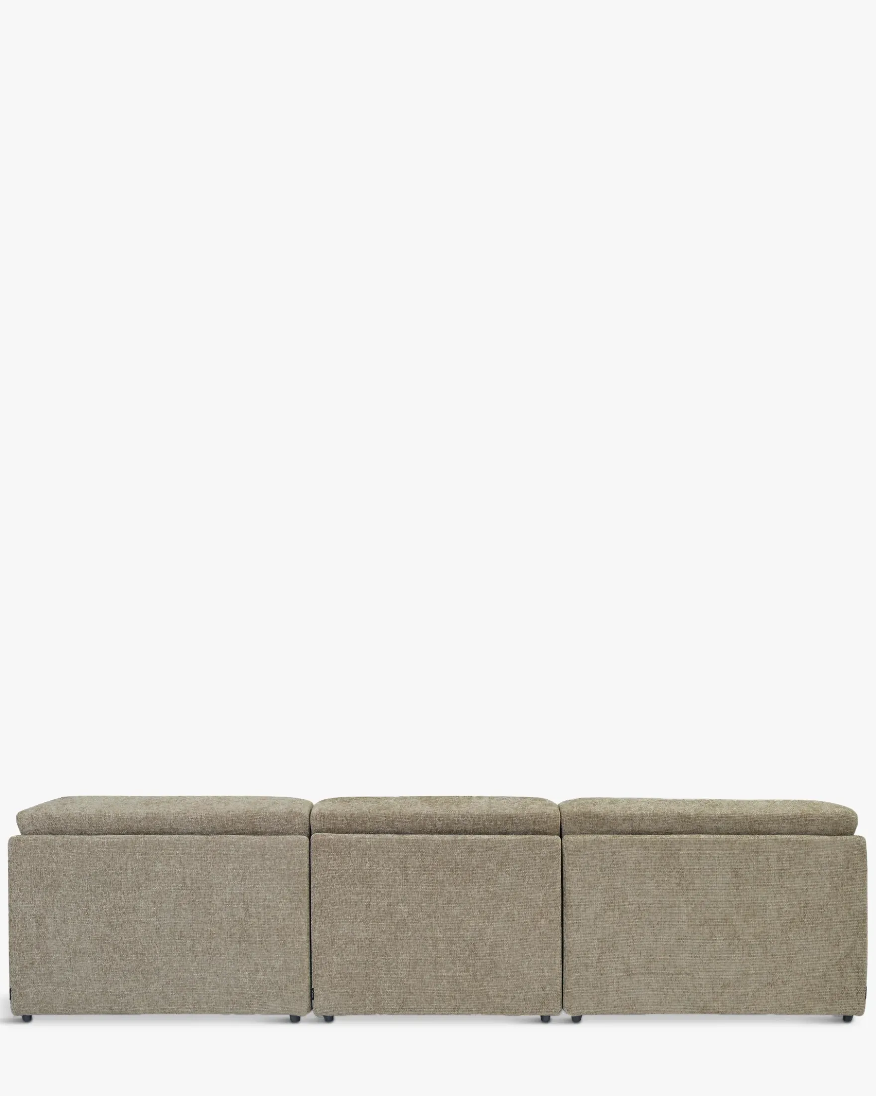 Canapé d'angle modulable, Tweed taupe, L297 Paul