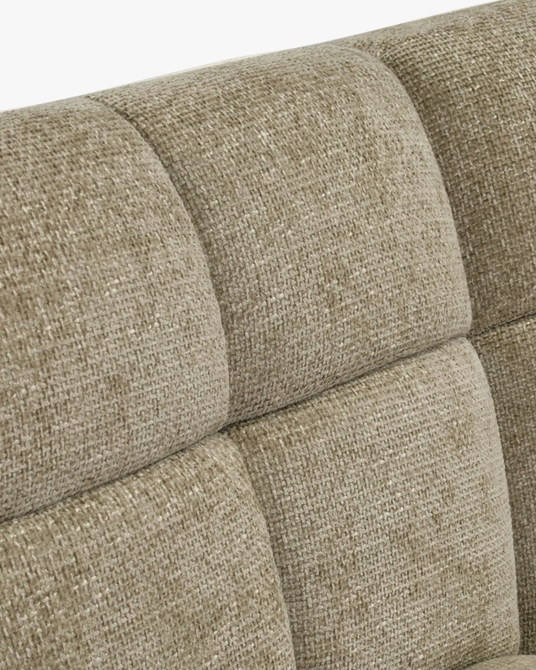 Canapé d'angle modulable, Tweed taupe, L276 Paul
