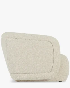 Canapé 2 places, Blanc avoine bouclé, L170 Volta