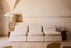Canapé 3 places modulable, Beige sahara Pulp