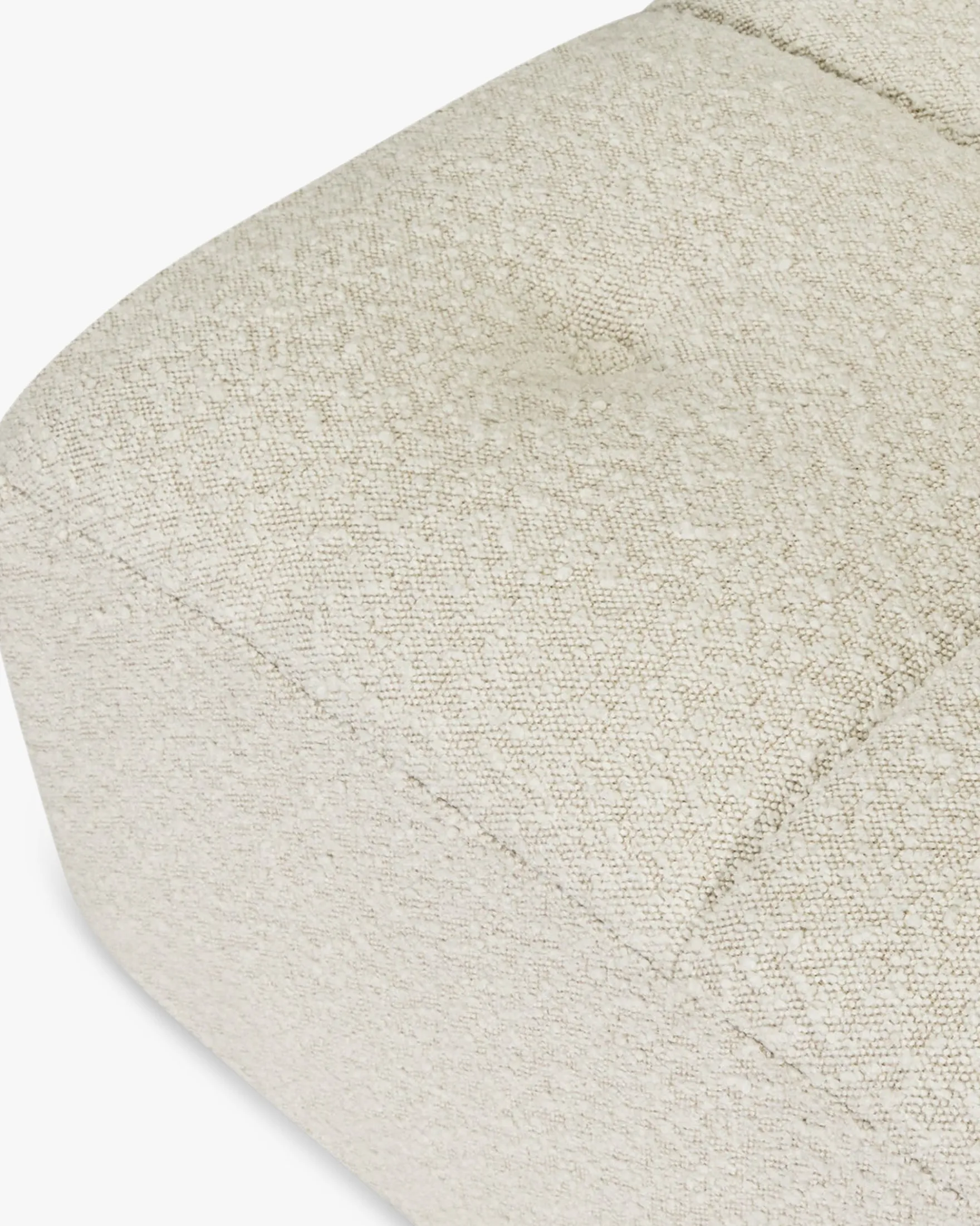 Canapé 2 places modulable, Blanc avoine bouclé Belize