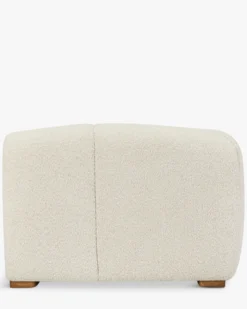 Canapé 2 places modulable, Blanc avoine bouclé Belize