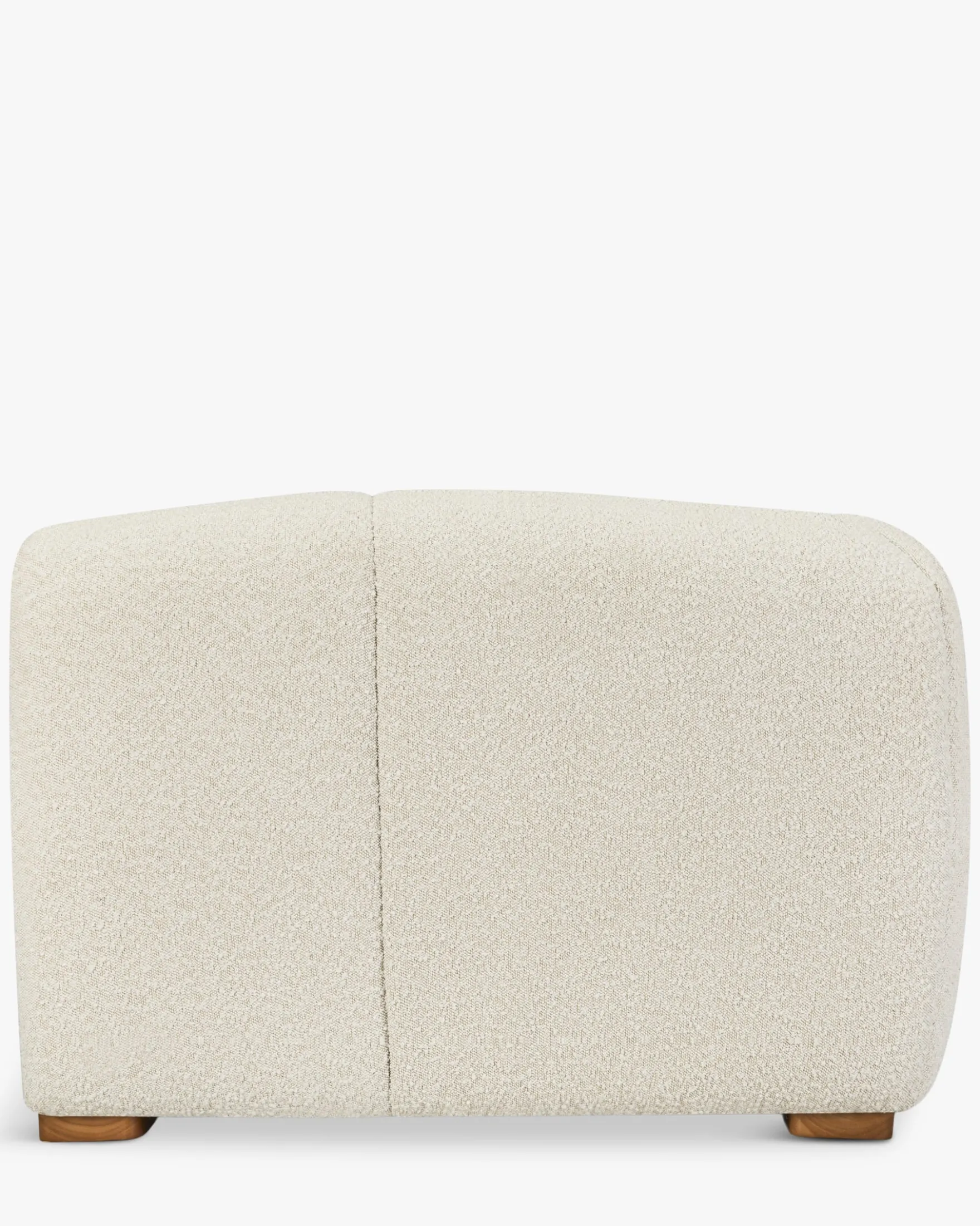Canapé 2 places modulable, Blanc avoine bouclé Belize