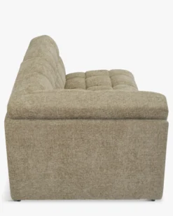 Canapé 2 places modulable, Tweed taupe, L191 Paul