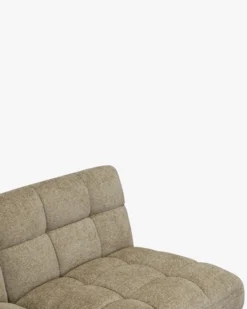 Canapé 2 places modulable, Tweed taupe, L191 Paul