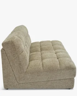 Canapé 2 places modulable, Tweed taupe, L170 Paul