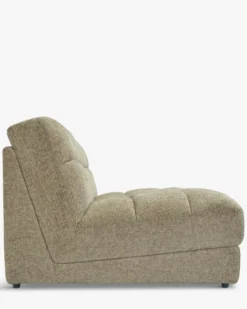 Canapé 2 places modulable, Tweed taupe, L170 Paul