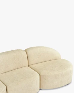 Canapé 3 places modulable, Tweed sable, L263 Todd