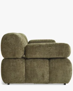 Canapé 3 places modulable, Tweed vert lichen Waffle
