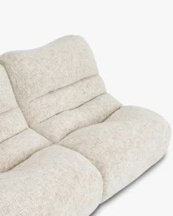 Canapé 2 places modulable, Tweed moucheté beige Chill