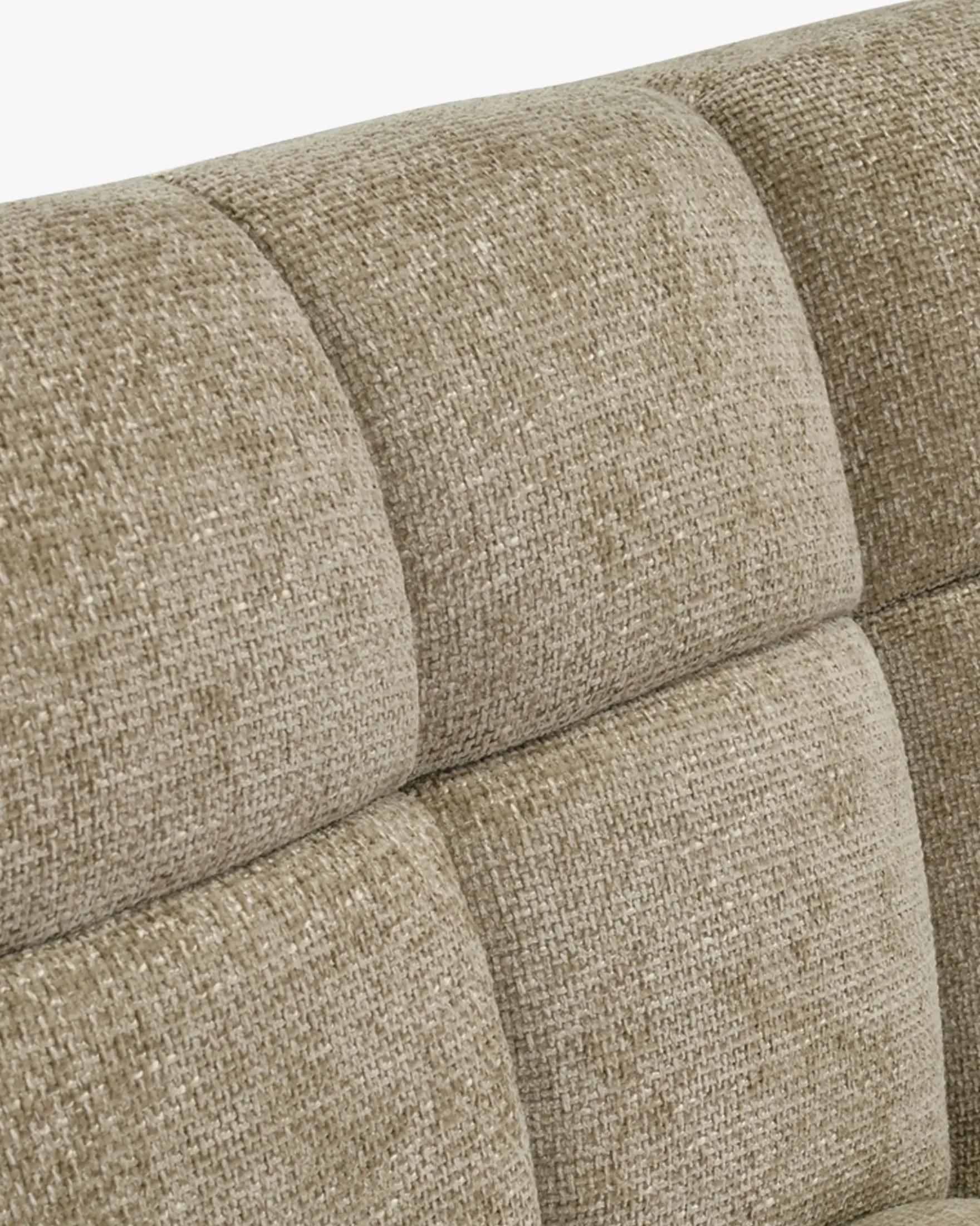 Canapé 4 places modulable, Tweed taupe, L297 Paul