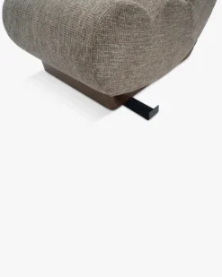 Canapé 2 places modulable, Tweed Taupe New York & Bois blond Cozy