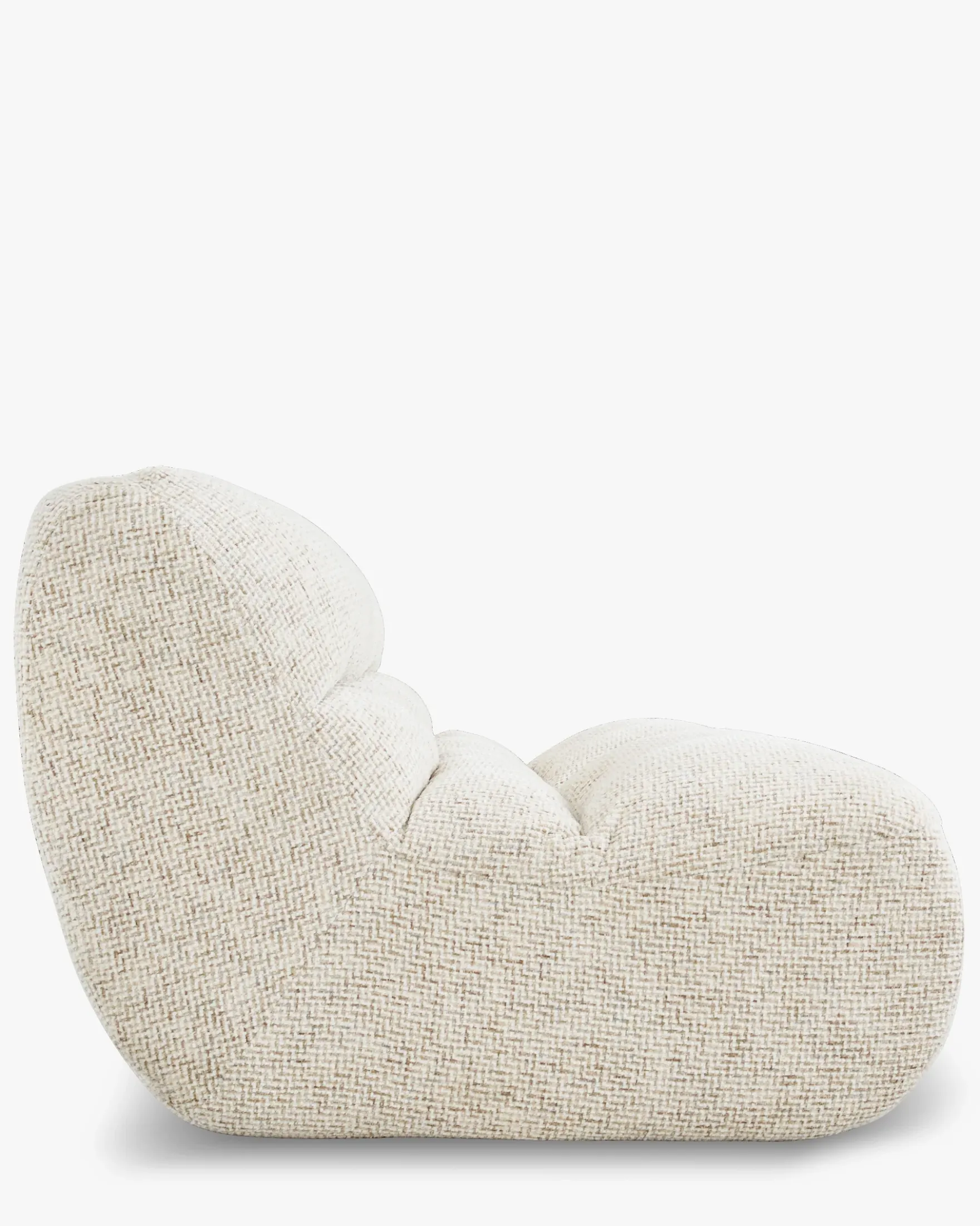 Canapé 3 places modulable, Tweed moucheté beige Chill