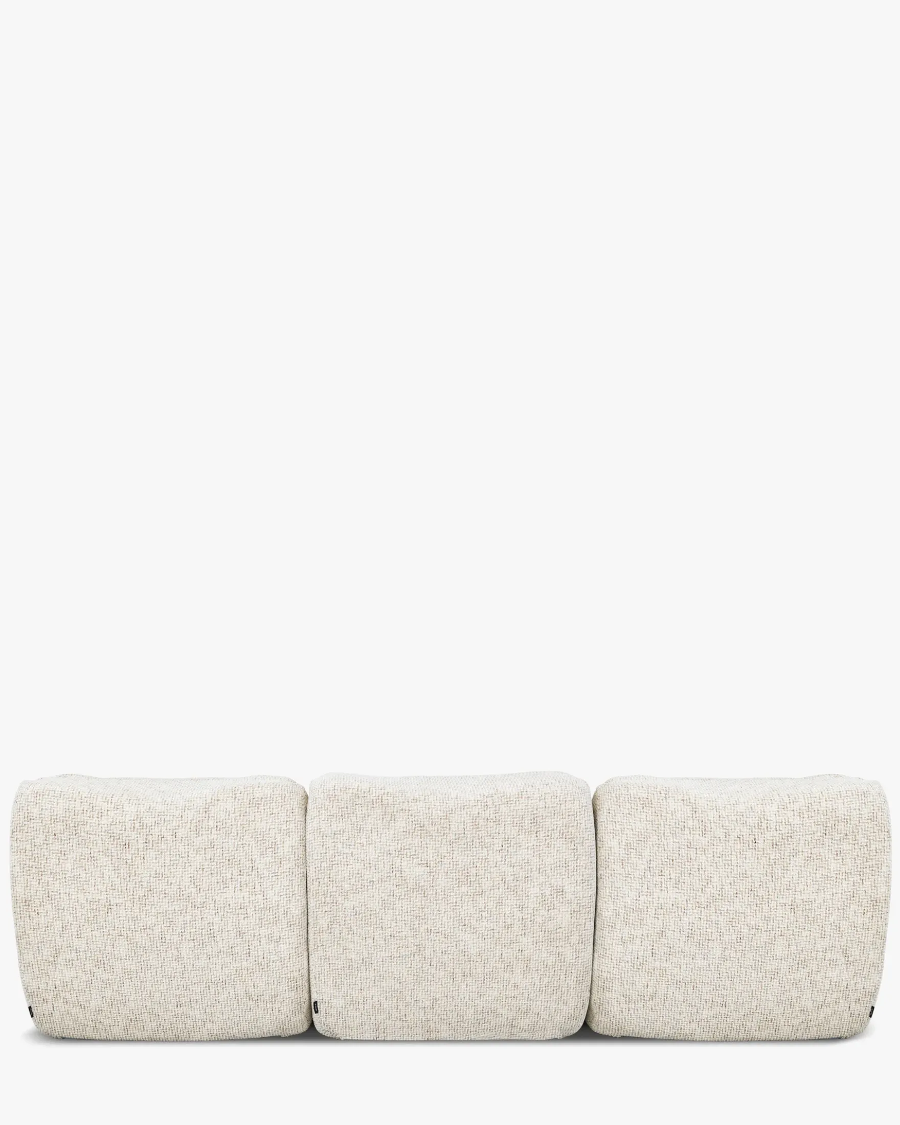 Canapé 3 places modulable, Tweed moucheté beige Chill