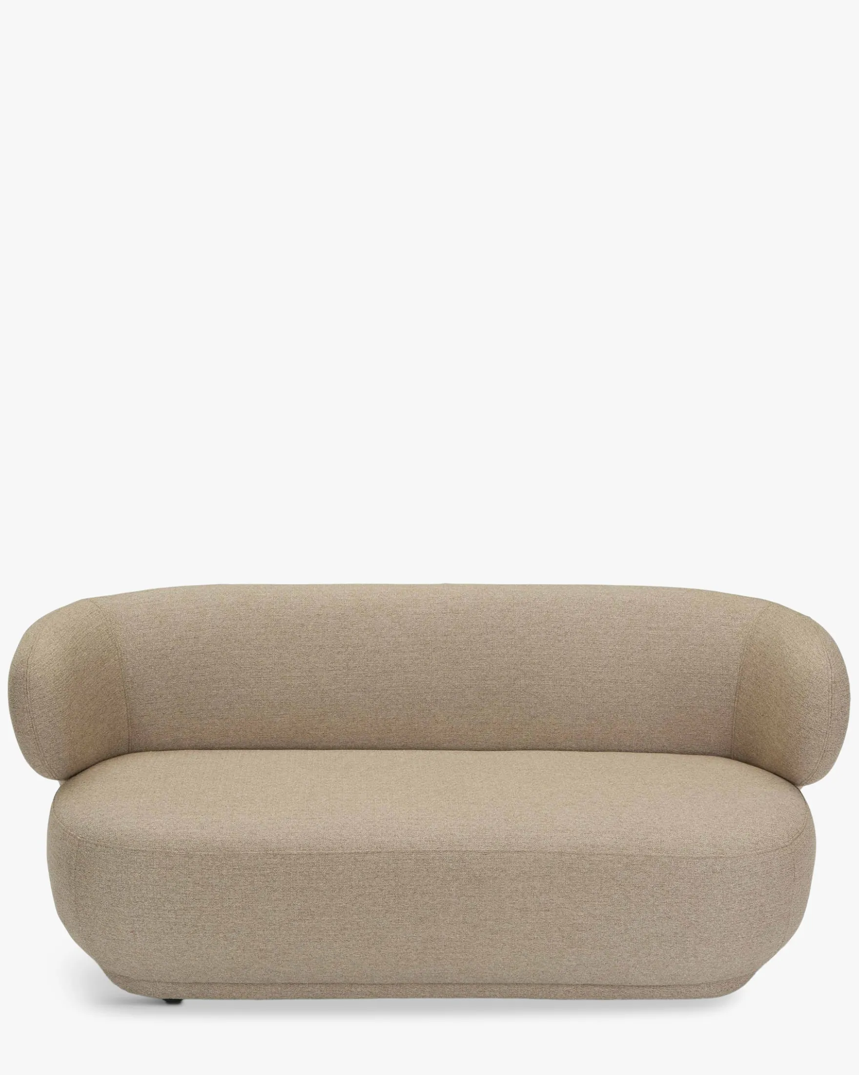 Canapé 2 places, Tissu texturé désert taupe, L170 Giulia