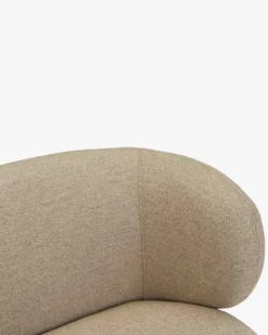 Canapé 2 places, Tissu texturé désert taupe, L170 Giulia