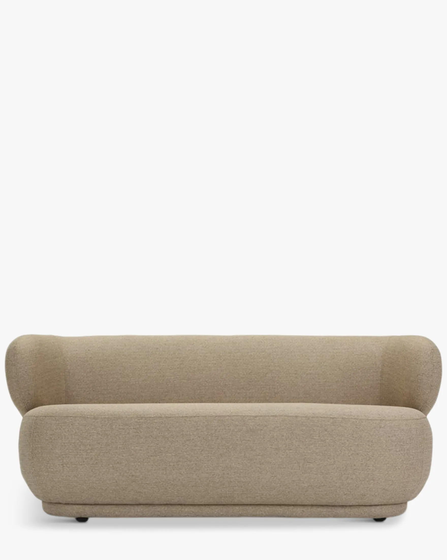 Canapé 2 places, Tissu texturé désert taupe, L170 Giulia