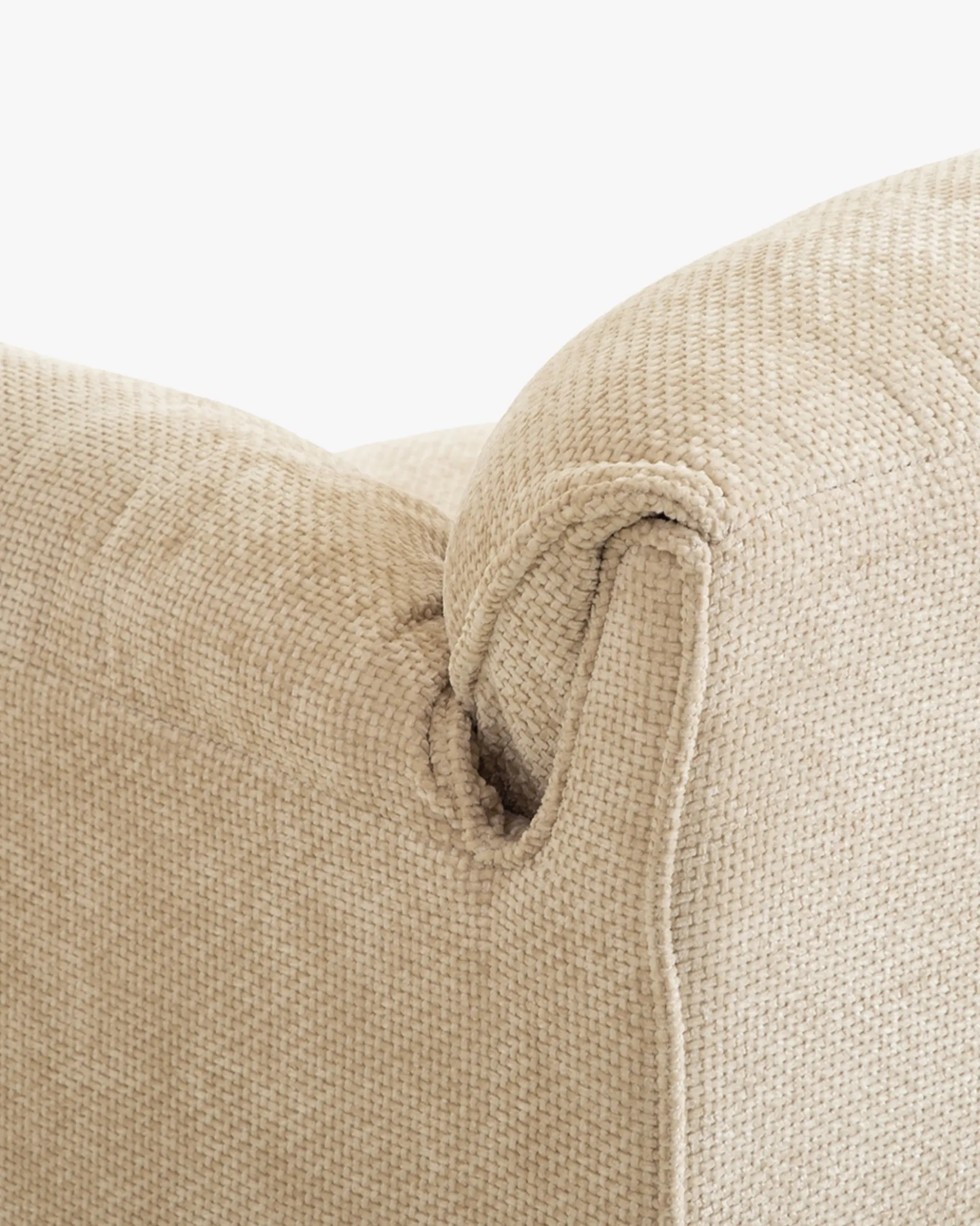 Canapé 2 places, Tweed beige antique, L167 Camilla