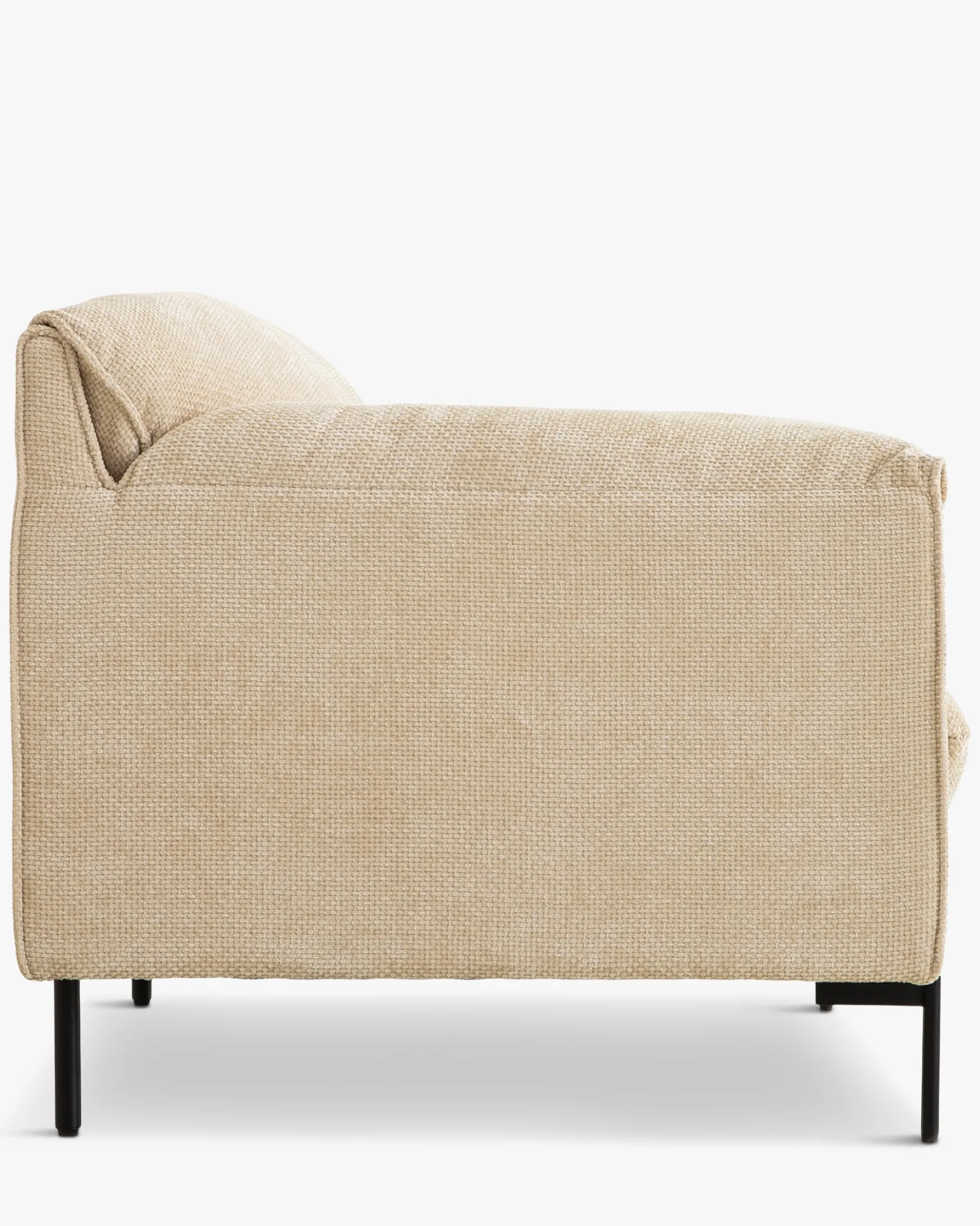 Canapé 2 places, Tweed beige antique, L167 Camilla