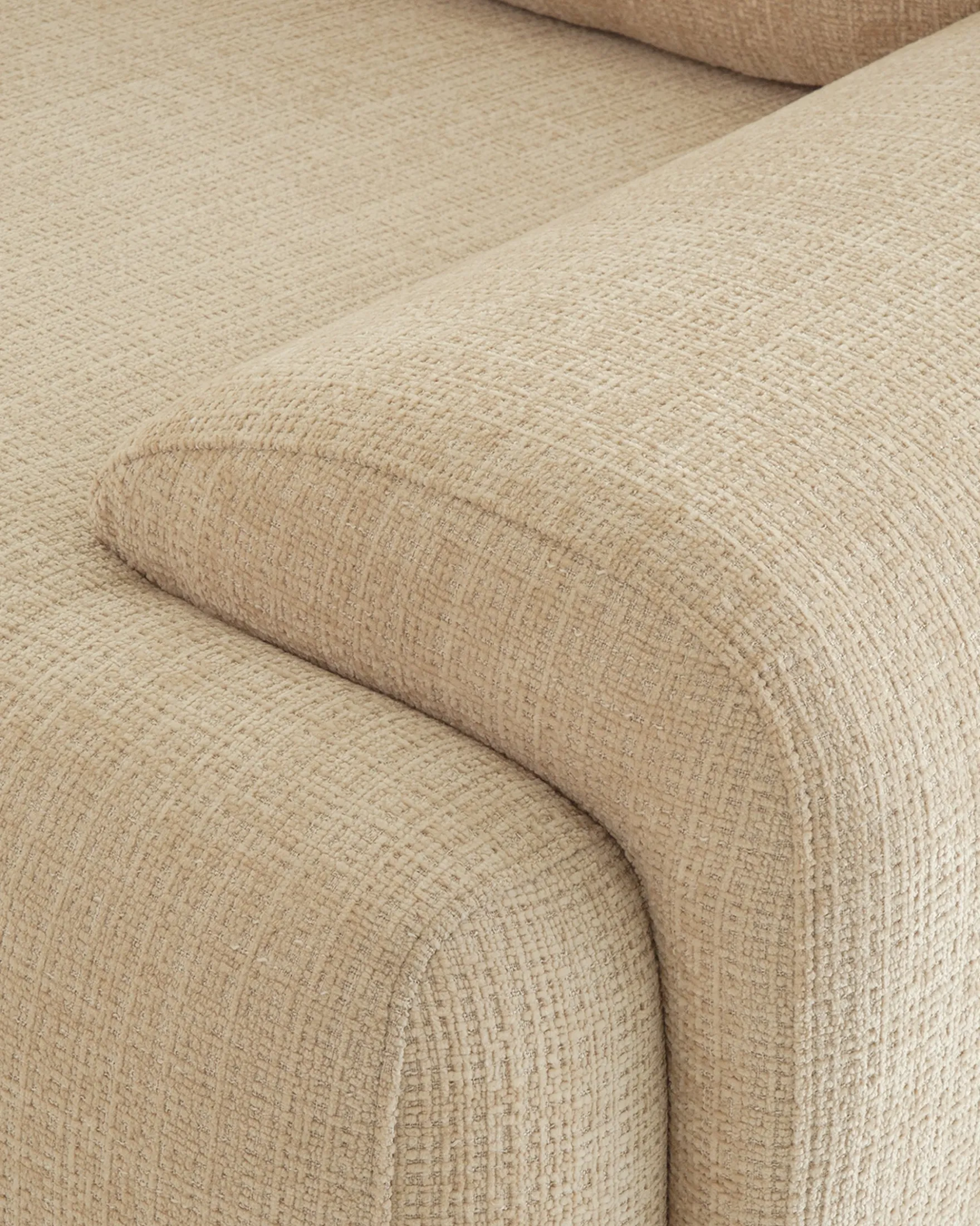 Canapé 3 places, Tweed beige dune, L219 Nublo