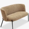 Canapé 2 places, Tweed jaune miami, L134 Ray