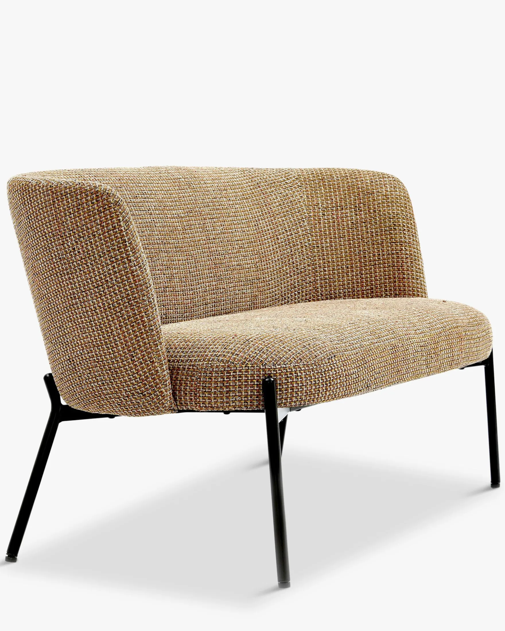 Canapé 2 places, Tweed jaune miami, L134 Ray