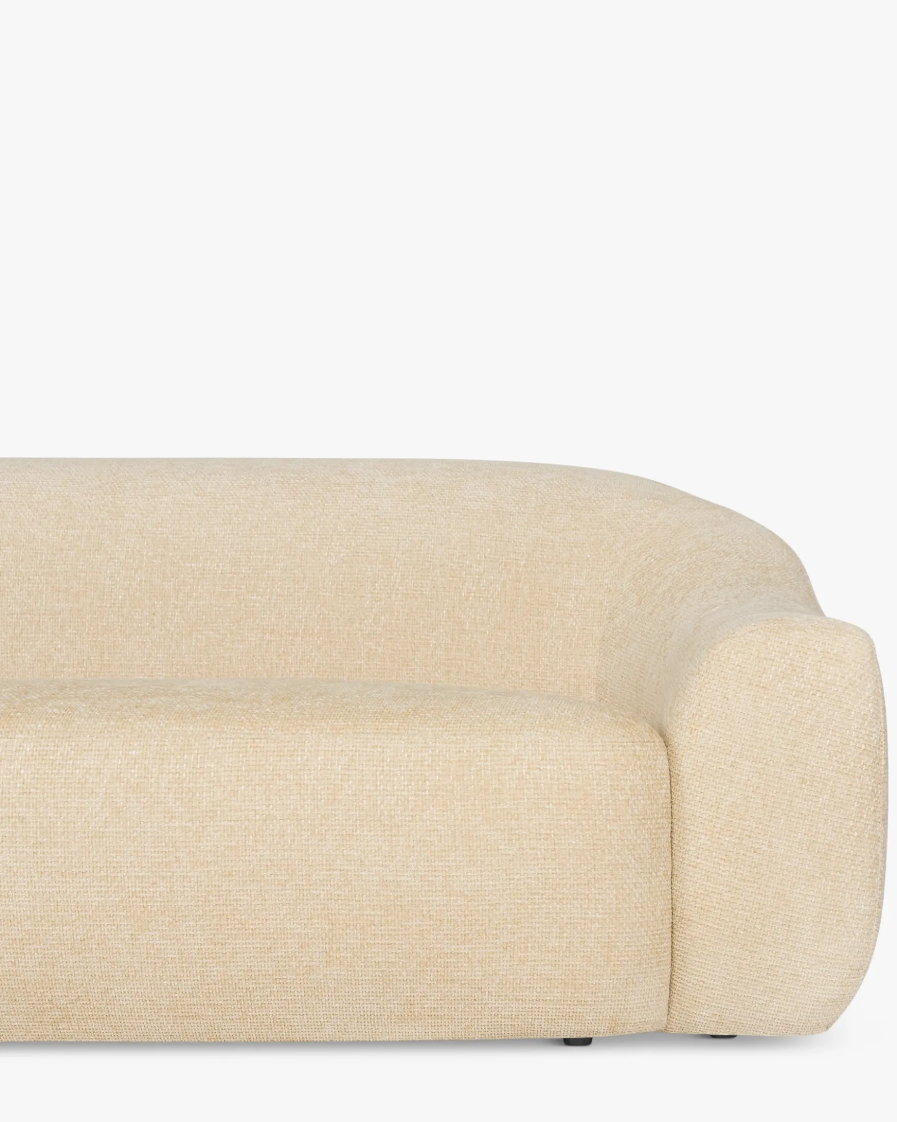 Canapé 3 places, Tweed sable, L230 Sahara