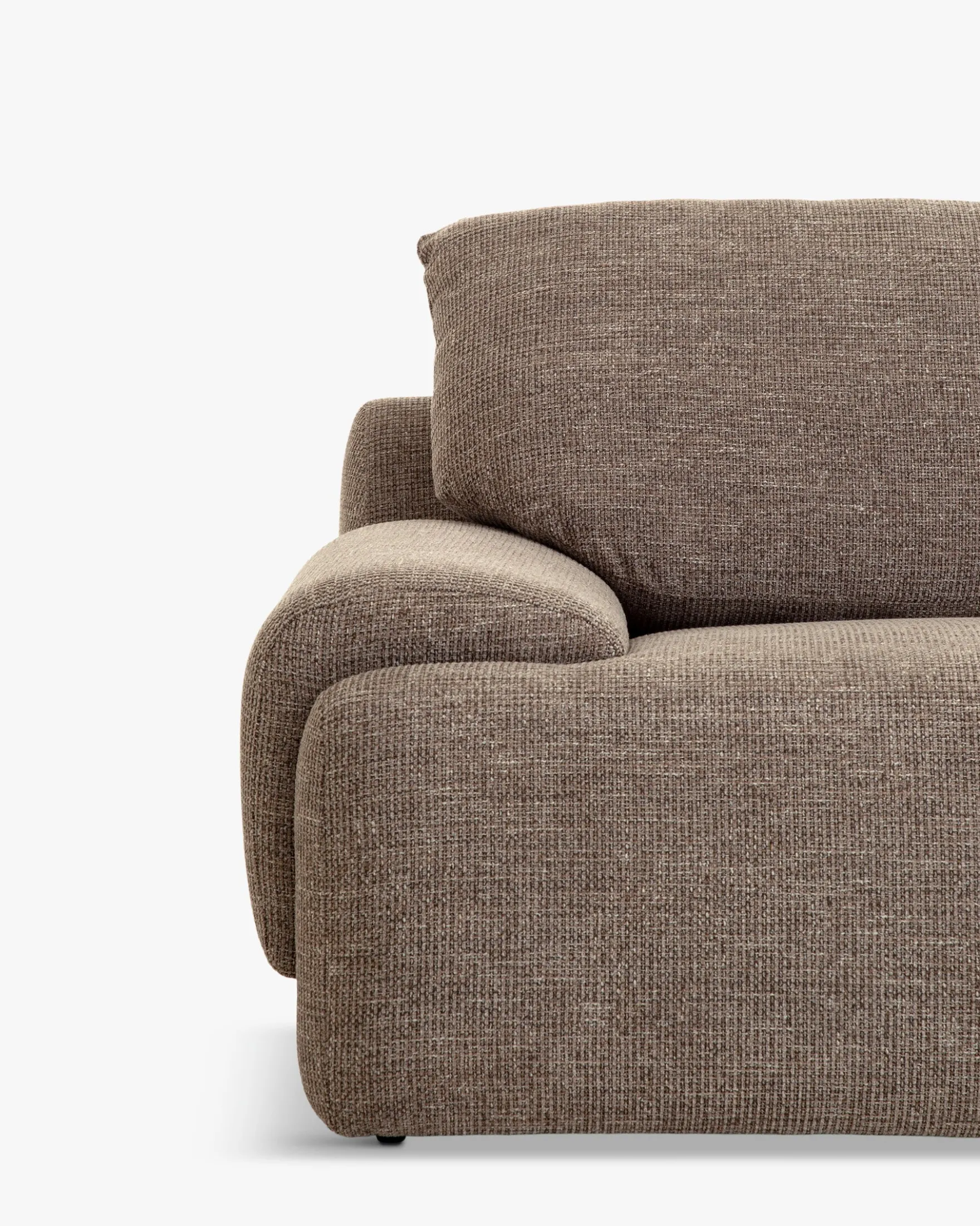 Canapé 3 places, Tweed taupe, L219 Nublo