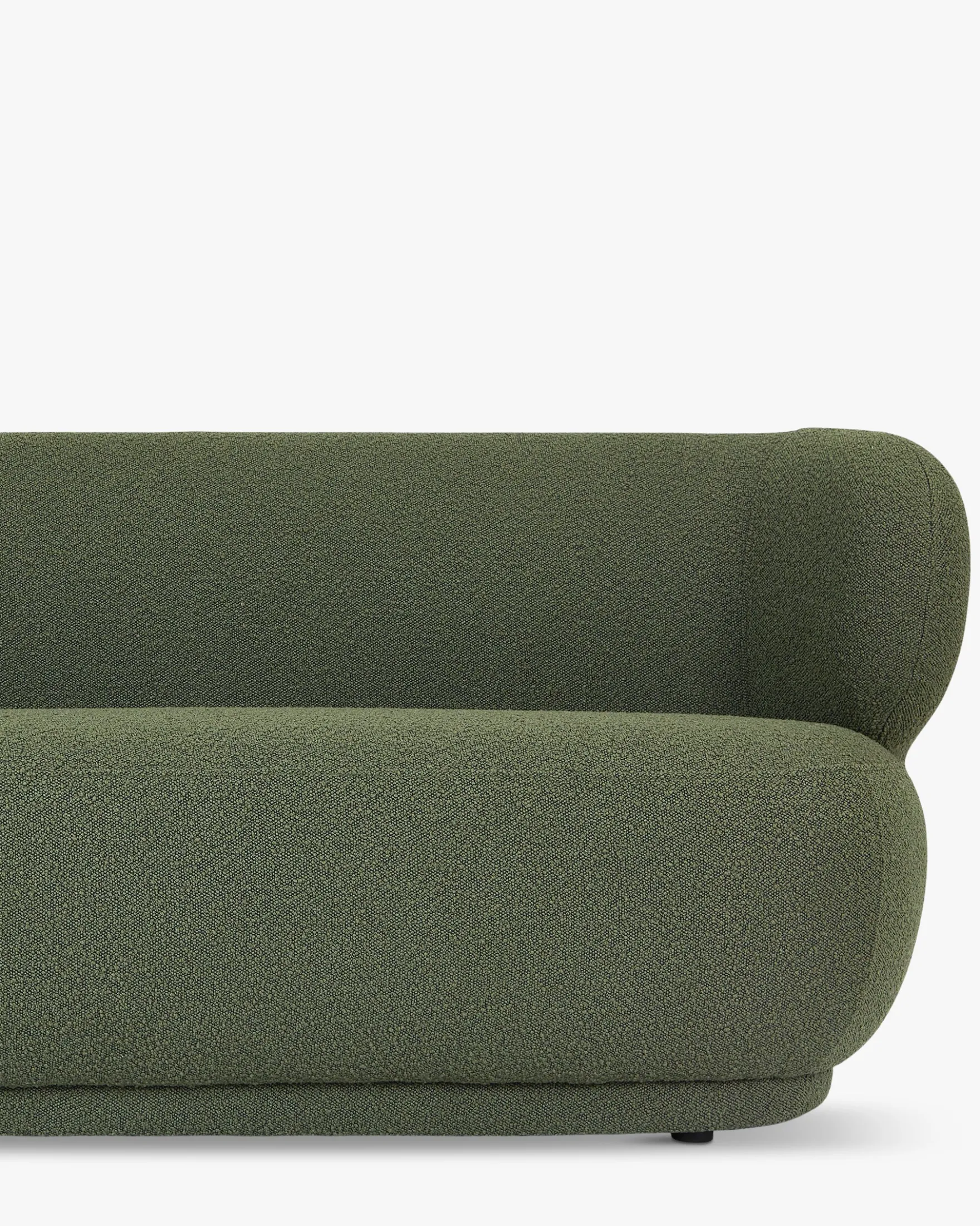 Canapé 2 places, Vert kaki bouclé, L170 Giulia
