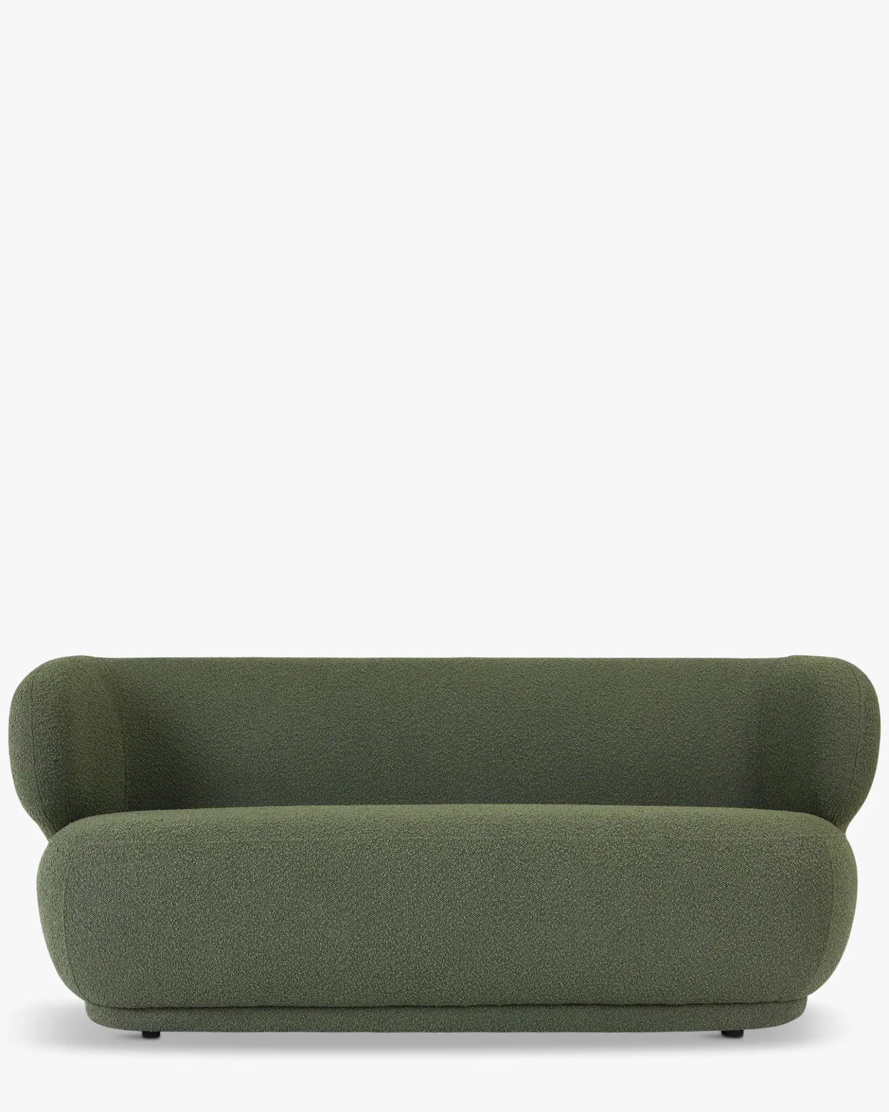 Canapé 2 places, Vert kaki bouclé, L170 Giulia